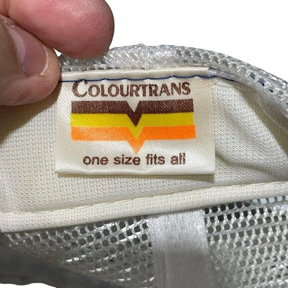 Vintage Express Mail Mesh Back Trucker Hat Big Patch Added 90’s - Picture 6 of 7